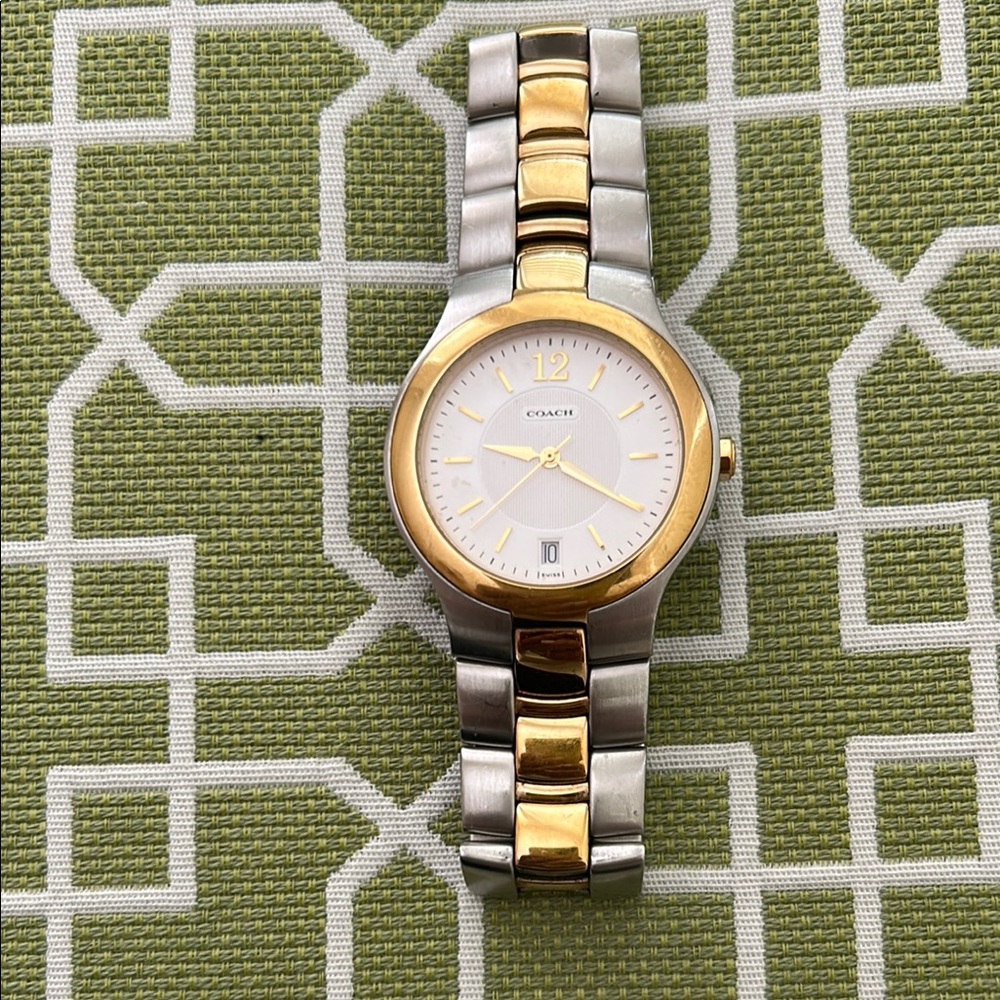 Coach Gold and Silver Watch